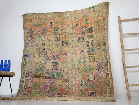 Tazrout Vintage Moroccan Rug  5'8" x8'6"