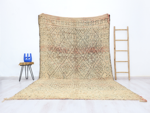 Afel Vintage Moroccan Rug 6'6" x 11'2"