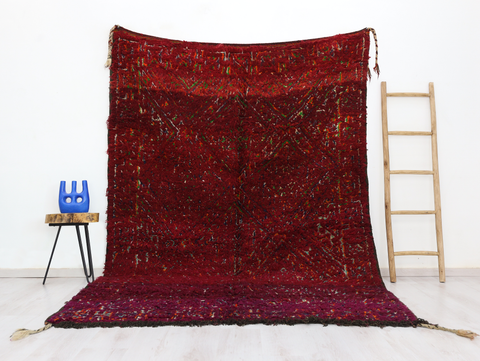 Tadmut Vintage Moroccan Rug 6'5" x 9'4"