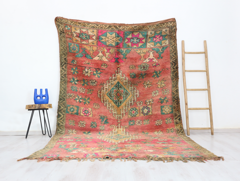 Aneruz Vintage Moroccan Rug 6'3" x 10'2"