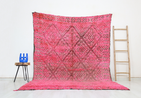 Tassadit Vintage Moroccan Rug  6'9" x9'4"