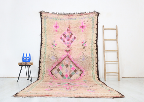 Ucen Vintage Moroccan Rug  5'2" x12'2"