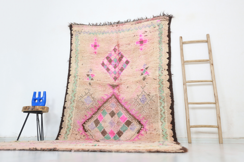 Ucen Vintage Moroccan Rug  5'2" x12'2"