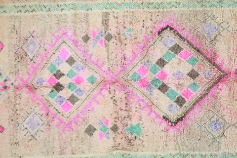 Ucen Vintage Moroccan Rug  5'2" x12'2"