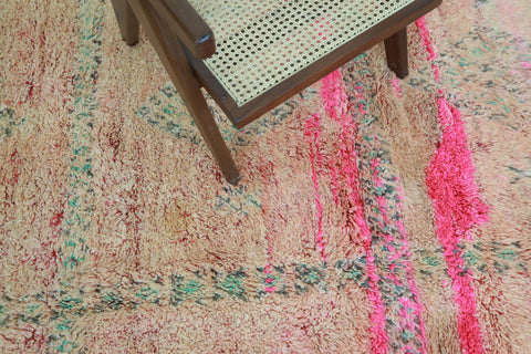 Tawrirt Vintage Moroccan Rug  6'8" x9'3"