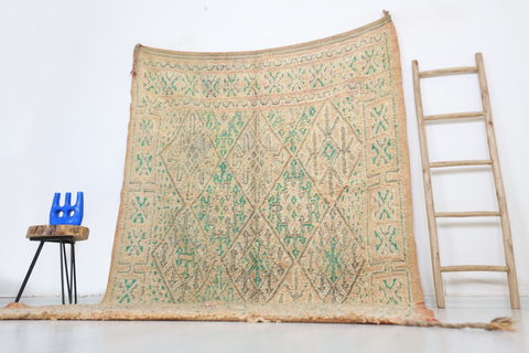 Lwennas Vintage Moroccan Rug  6'2" x10'4"