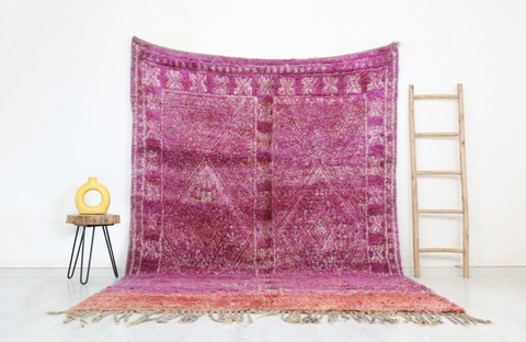 Yennan Vintage Moroccan Rug  6'8" x9'8"
