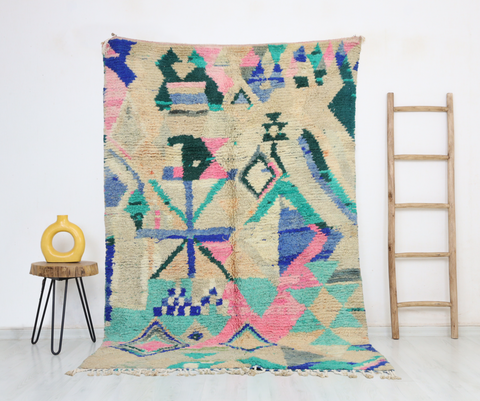 Amuzal  Moroccan Rug 4'8" x 7'9"