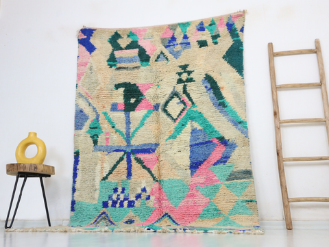 Amuzal  Moroccan Rug 4'8" x 7'9"