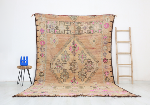 Cemlal Vintage Moroccan Rug  6'7" x10'4"