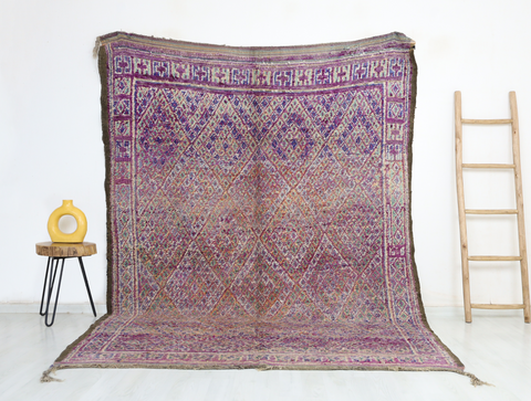 Kahina Vintage Moroccan Rug  6'4" x9'4"