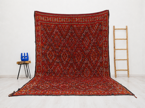 Azrem Vintage Moroccan Rug 7'3" x 11'2"