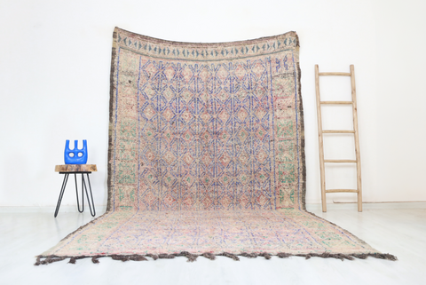 Iderfen Vintage Moroccan Rug  6'6" x11'8"