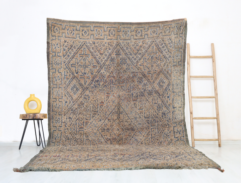 Tazrira Vintage Moroccan Rug  6'4" x10'2"