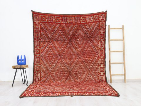Asfru Vintage Moroccan Rug 6'2" x 9'5"