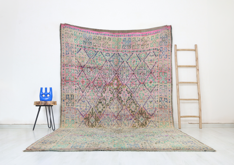 Tigmi Vintage Moroccan Rug  6'7" x11'4"