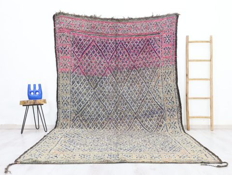 Mezwar Vintage Moroccan Rug 6'5" x 10'6"