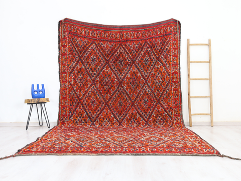 Takfarin Vintage Moroccan Rug 6'9" x 11'2"