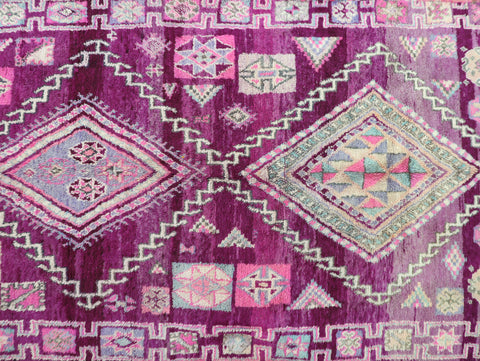 Uksas Vintage Moroccan Rug 6'8" x 13'1"