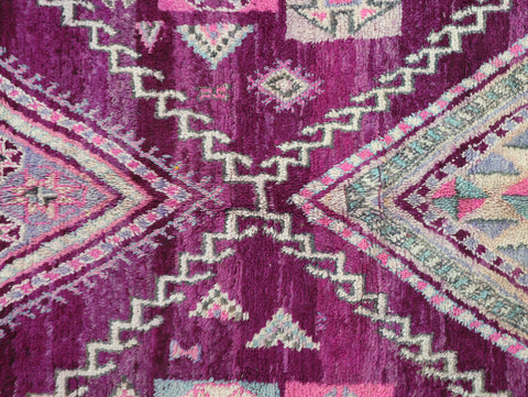 Uksas Vintage Moroccan Rug 6'8" x 13'1"