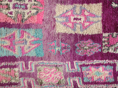 Uksas Vintage Moroccan Rug 6'8" x 13'1"