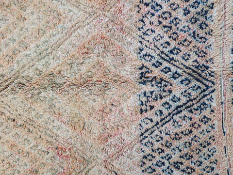 Imnayen Vintage Moroccan Rug  7'1" x11'4"