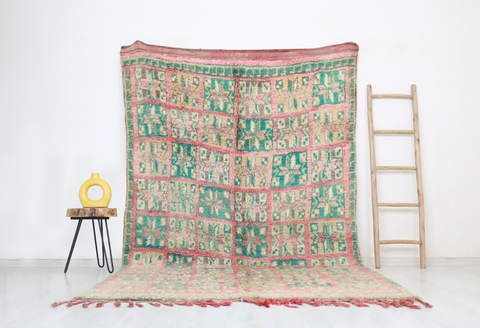 Tawenza Vintage Moroccan Rug  6'2" x10'3"