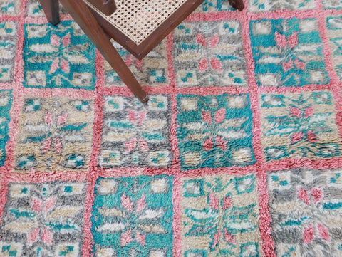 Tawenza Vintage Moroccan Rug  6'2" x10'3"