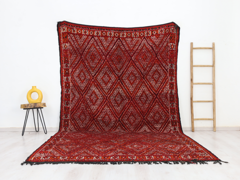 Anaruz Vintage Moroccan Rug 6'6" x 11'3"