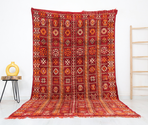 Taziri Vintage Moroccan Rug  5'6" x 10'4"
