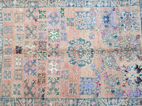 Amuzal Vintage Moroccan Rug  6'1" x 8'9"