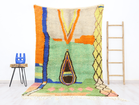 Asnnan Moroccan Rug 5'1" x 8'9"