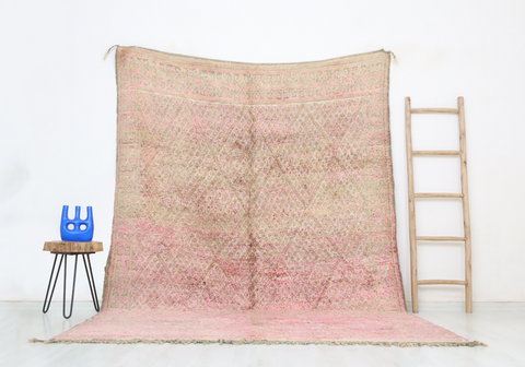 Tighri Vintage Moroccan Rug  6'6" x9'6"