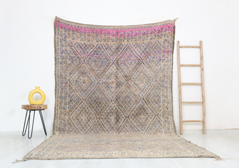 Tililla Vintage Moroccan Rug  6'2" x11'2"