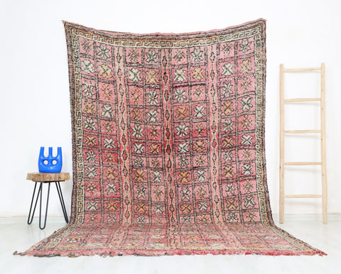 Zina Vintage Moroccan Rug  6'2" x 9'8"