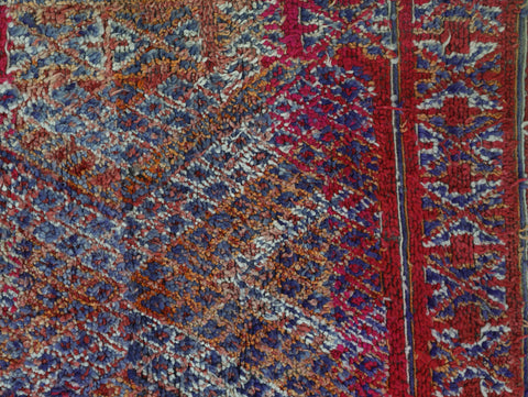 Askam Vintage Moroccan Rug  6'8" x9'4"