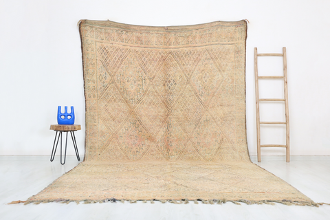 Tighilt Vintage Moroccan Rug  7'2" x12'6"