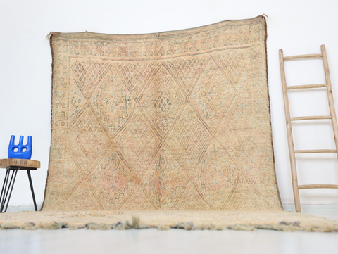 Tighilt Vintage Moroccan Rug  7'2" x12'6"