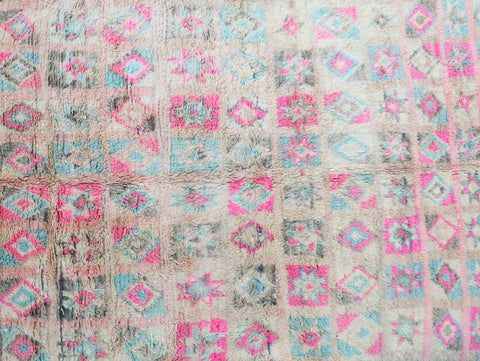 Awzar Vintage Moroccan Rug  6'4" x12'6"