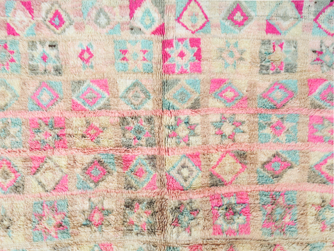 Awzar Vintage Moroccan Rug  6'4" x12'6"