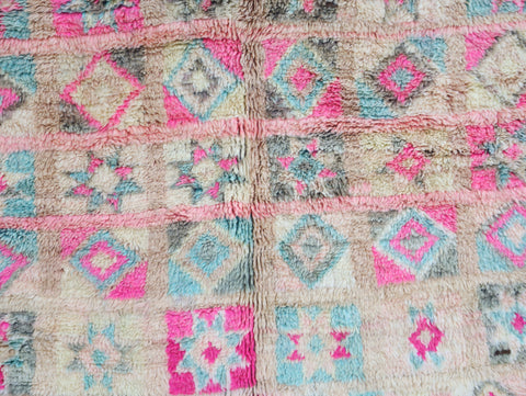 Awzar Vintage Moroccan Rug  6'4" x12'6"