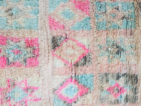 Awzar Vintage Moroccan Rug  6'4" x12'6"