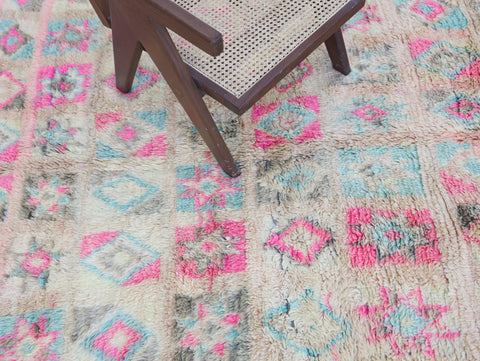 Awzar Vintage Moroccan Rug  6'4" x12'6"