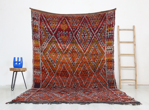 Asens Vintage Moroccan Rug  6'2" x10'7"