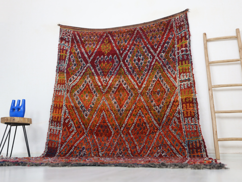 Asens Vintage Moroccan Rug  6'2" x10'7"