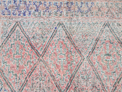 Taghzut Vintage Moroccan Rug  6'3" x9'6"