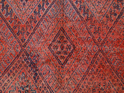 Tizlit Vintage Moroccan Rug  6'9" x9'7"