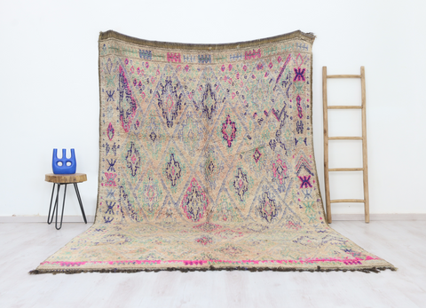 Yeggur Vintage Moroccan Rug  7'0" x11'2"