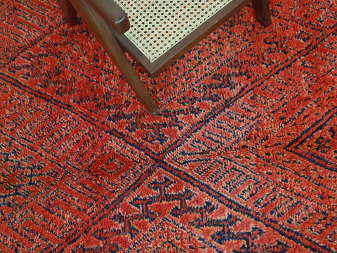 Tizlit Vintage Moroccan Rug  6'9" x9'7"