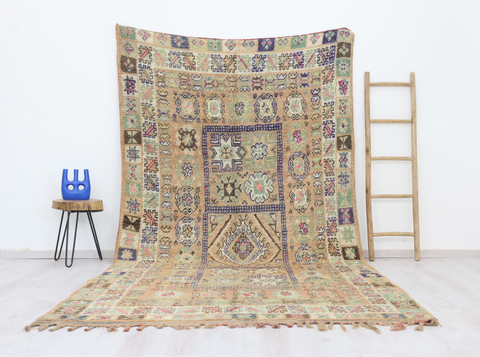 Amellal Vintage Moroccan Rug  6'3" x11'2"